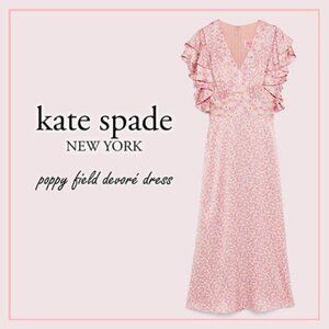 Kate Spade Poppy Field Devore Dress | Pink | BNWT | Size 8